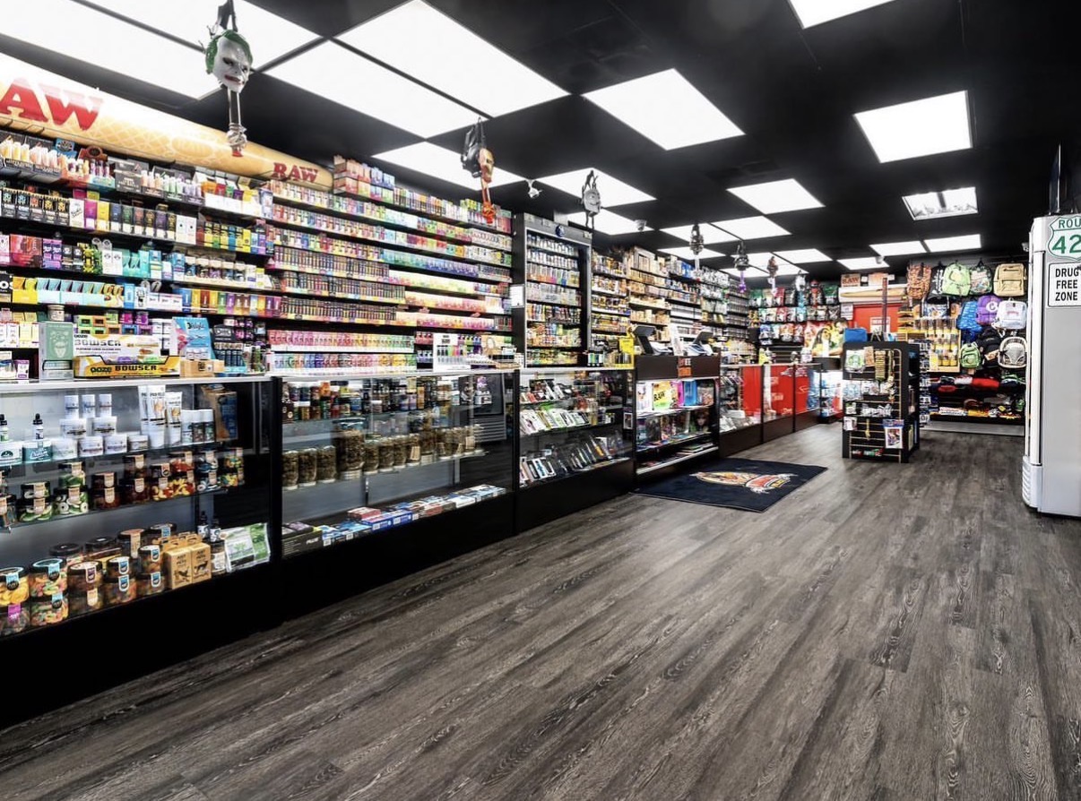 Inside Luna's Smoke Shop